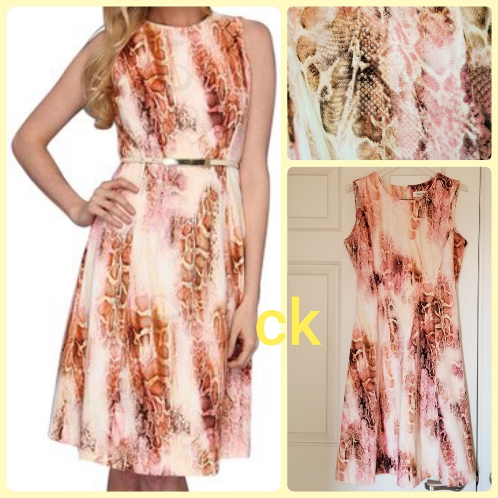 Calvin Klein Animal Print Dress